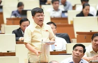 Đại biểu Tạ Văn Hạ (Quảng Nam) phát biểu. (Ảnh: DUY LINH)