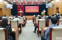 Đồng chí Đỗ Việt Hà, Phó Bí thư Đảng ủy Khối khai giảng lớp bồi dưỡng nghiệp vụ công tác kiểm tra, giám sát.