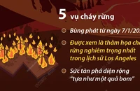 [Infographic] Cháy rừng tại Mỹ: Thiệt hại ước tính gần 150 tỷ USD