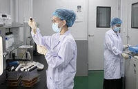 Hoạt động nghiên cứu tại Trung tâm Chiếu xạ Hà Nội. (Ảnh SƠN TÙNG)
