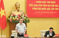 Bí thư Đảng ủy Quốc hội, Chủ tịch Quốc hội Trần Thanh Mẫn chủ trì phiên họp đầu tiên của Tiểu ban Văn kiện Đại hội đại biểu Đảng bộ Quốc hội lần thứ nhất.