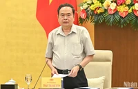 Chủ tịch Quốc hội Trần Thanh Mẫn phát biểu khai mạc, gợi mở các nội dung thảo luận tại buổi làm việc.