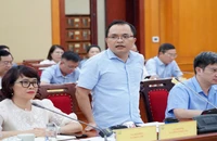 Ông Trần Anh Tú, Phó Vụ trưởng Vụ Công nghệ cao chia sẻ tại buổi họp báo.