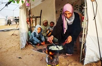 Người dân Gaza sẽ đối mặt nạn đói nếu Israel tiếp tục ngăn viện trợ. Ảnh: AFP