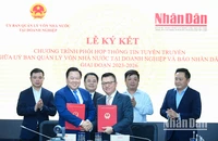 Báo Nhân Dân và Ủy ban Quản lý vốn nhà nước tại doanh nghiệp ký kết chương trình phối hợp thông tin, tuyên truyền