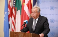 Tổng thư ký Liên hợp quốc Antonio Guterres hoan nghênh việc Ấn Độ và Pakistan đạt thỏa thuận ngừng bắn toàn diện. Ảnh: THX/TTXVN