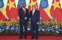 Thủ tướng Phạm Minh Chính và Thủ tướng nước Cộng hòa Dân chủ Liên bang Ethiopia Abiy Ahmed Ali.