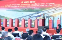 Thủ tướng Phạm Minh Chính phát biểu chỉ đạo tại lễ khởi công.