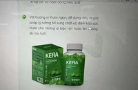 Quảng cáo sản phẩm kẹo rau củ Kera trên mạng. (Ảnh: TTXVN)