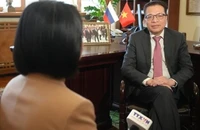 Đại sứ Đặng Minh Khôi trả lời phỏng vấn Thông tấn xã Việt Nam. (Ảnh: Quang Vinh/TTXVN)