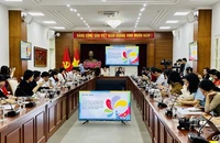 Toàn cảnh buổi họp báo.