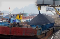 Bốc rót than cho các đơn vị tiêu thụ trong nước.