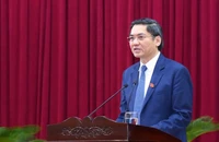 Ông Hoàng Nghĩa Hiếu, Chủ tịch Hội đồng nhân dân tỉnh Nghệ An phát biểu bế mạc Kỳ họp thứ 25, Hội đồng nhân dân tỉnh Nghệ An khóa 18.