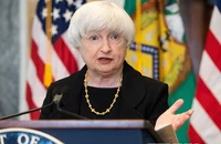 Bộ trưởng Tài chính Mỹ Janet Yellen phát biểu tại Washington, DC, Mỹ. (Ảnh: AFP/TTXVN)