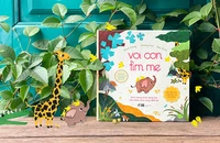 Cuốn "Voi con tìm mẹ" được trình bày rất hấp dẫn. (Ảnh" Nhã Nam cung cấp)