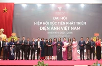 Ban Chấp hành nhiệm kỳ mới ra mắt tại Đại hội. (Ảnh: ANH VŨ)
