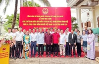 Các đại biểu tại buổi lễ. (Ảnh: TRỊNH DŨNG)