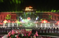 Chương trình nghệ thuật “Đất nước trọn niềm vui”. (Ảnh: THỐNG NHẤT/TTXVN)