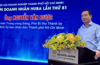 Chủ tịch Ủy ban nhân dân Thành phố Hồ Chí Minh Nguyễn Văn Được chia sẻ thông điệp tại chương trình.