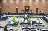 Bị cáo Hoàng Quốc Vượng khi bị xét hỏi tại tòa.