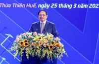 Thủ tướng Phạm Minh Chính phát biểu tại lễ khai mạc Ngày hội khởi nghiệp quốc gia của học sinh, sinh viên lần thứ V.