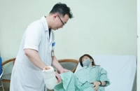 Nữ bệnh nhân đang dần hồi phục sức khỏe.