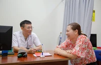 Chị Lê Thị Dung (quê Thanh Hóa) khỏe mạnh nhờ phương pháp điều trị nhắm đích.