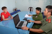 Đối tượng L.T.N, trước cơ quan điều tra.