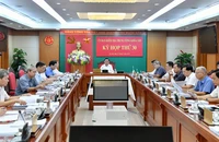 Quang cảnh Kỳ họp thứ 30 của Ủy ban Kiểm tra Trung ương. (Ảnh: ĐĂNG KHOA)