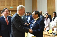 Thủ tướng Phạm Minh Chính tiếp các doanh nghiệp của Hội đồng Kinh doanh Hoa Kỳ-ASEAN.