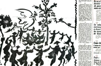 Bức họa "Hòa bình muôn năm" được đăng trên số đặc biệt ngày 25/7/1954 của báo Nhân đạo. Bản gốc (khổ: 65,5cm x 55,5cm) hiện được lưu giữ ở Bảo tàng Nghệ thuật và Lịch sử tại thành phố Saint Denis, ngoại ô phía bắc Paris.
