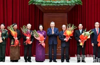 Tổng Bí thư Tô Lâm trao Huân chương Hồ Chí Minh, tặng các đồng chí nguyên lãnh đạo Đảng, Nhà nước.