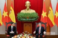 Tổng Bí thư Tô Lâm tiếp Thủ tướng Tây Ban Nha Pedro Sanchez. Ảnh: ĐĂNG KHOA.