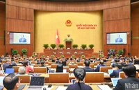 Toàn cảnh phiên khai mạc Kỳ họp thứ 9, Quốc hội khóa XV. (Ảnh: DUY LINH)