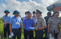 Các đơn vị hữu quan phối hợp cưỡng chế thi hành án dân sự tại địa bàn thuộc thành phố Hải Phòng. (Ảnh: CTV)