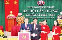 Bầu chi ủy Chi bộ tổ dân phố An Sơn, phường Đống Đa, thành phố Vĩnh Yên.