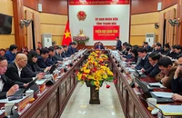 Ủy ban nhân dân tỉnh Thanh Hóa thảo luận phương án sắp xếp các cơ quan chuyên môn, đơn vị sự nghiệp công khối chính quyền tỉnh.