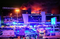 Hiện trường vụ nổ súng ở ngoại ô Moskva. (Ảnh: RIA Novosti)