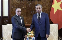 Chủ tịch nước Tô Lâm tiếp Đại sứ Colombia Miguel Angel Rodriguez Melo. Ảnh: Nhan Sáng/TTXVN.