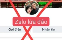 Tên tài khoản ảo được đối tượng sử dụng qua zalo để thực hiện hành vi lừa đảo. (Ảnh: Công an cung cấp)