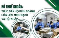 Bỏ thuế khoán: Thúc đẩy hộ kinh doanh lớn lên, minh bạch và hội nhập