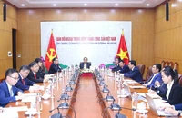 Trưởng ban Đối ngoại Trung ương Lê Hoài Trung tham dự Hội nghị. (Ảnh: TTXVN)
