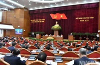 Hội nghị lần thứ tám Ban Chấp hành Trung ương Đảng khóa XIII. (Ảnh: ĐĂNG KHOA)