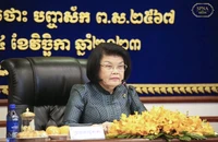 Chủ tịch Quốc hội Vương quốc Campuchia Samdech Khuon Sudary. (Ảnh: Đại biểu Nhân dân)