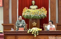 Thủ tướng Phạm Minh Chính chủ trì buổi làm việc với Ban Thường vụ Tỉnh ủy Tiền Giang.