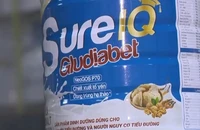Một nhãn hiệu sữa bột giả do Công ty cổ phần Dược quốc tế Rance Pharma sản xuất. (Ảnh: VTV)