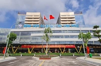 Bệnh viện đa khoa tỉnh Vĩnh Phúc được xây dựng hiện đại.