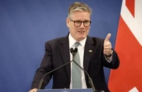Thủ tướng Anh Keir Starmer phát biểu họp báo ngày 16/9/2024. (Ảnh: THX/TTXVN)