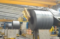 Dây chuyền sản xuất HRC hiện đại tại Khu liên hợp sản xuất gang thép Hòa Phát Dung Quất (Quảng Ngãi).