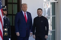 Tổng thống Mỹ Donald Trump và Tổng thống Ukraine Volodymyr Zelensky tại Nhà trắng, Washington, D.C., ngày 28/2/2025. (Ảnh: Tân Hoa Xã)